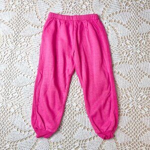 Vintage 1980s Childwise Girls 4 Years Hot Pink Sweatpants